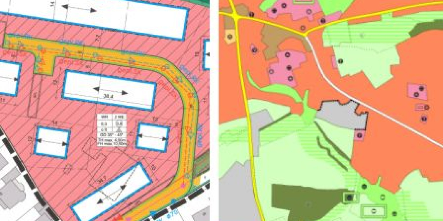 Kachelbild Bebauungsplan und FN_Plan