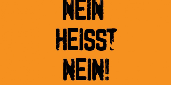Geschriebener Satz: Nein heißt nein!