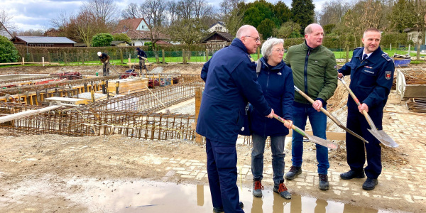 Neubau des Feuerwehrgerätehauses Theesen – Grundsteinlegung 28.03.2023