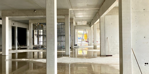 Bauarbeiten Neubau Gesamtschule Rosenhöhe