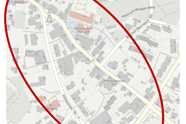Heeper Ortskern | Verkehrliche Umgestaltung Lageplan